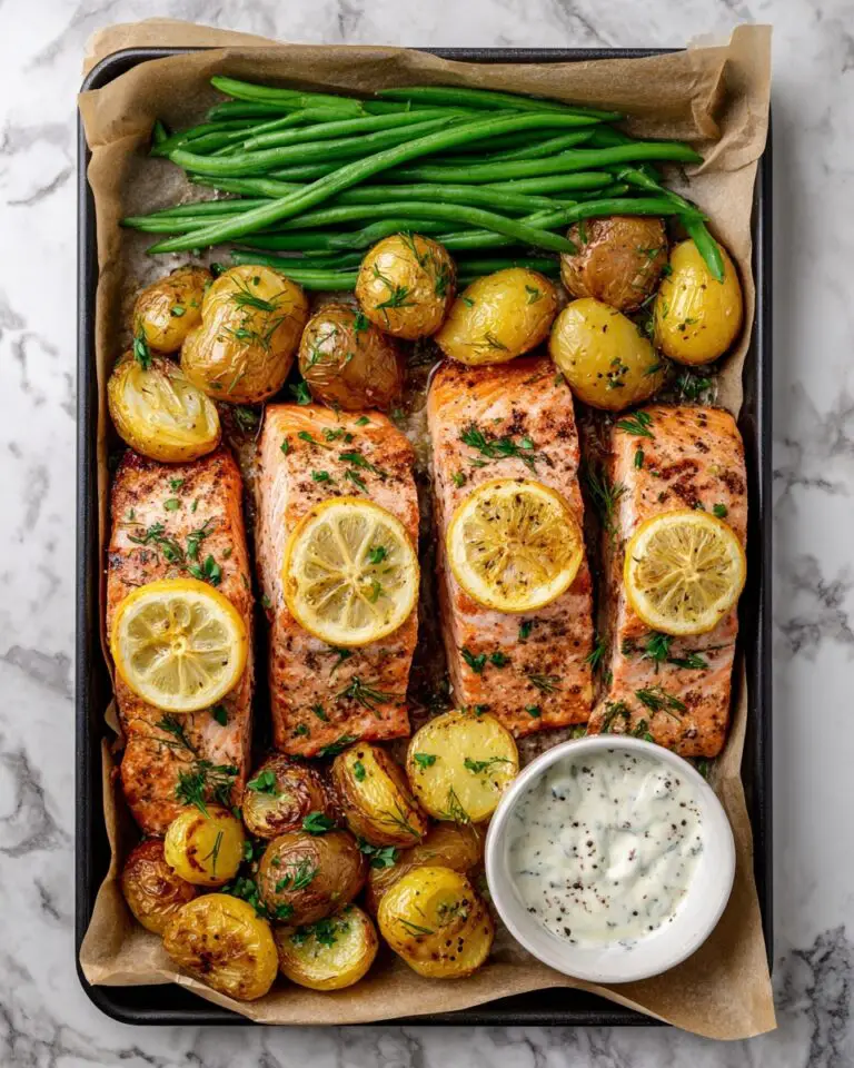 Sheet Pan Chili-Lemon Salmon Dinner Recipe