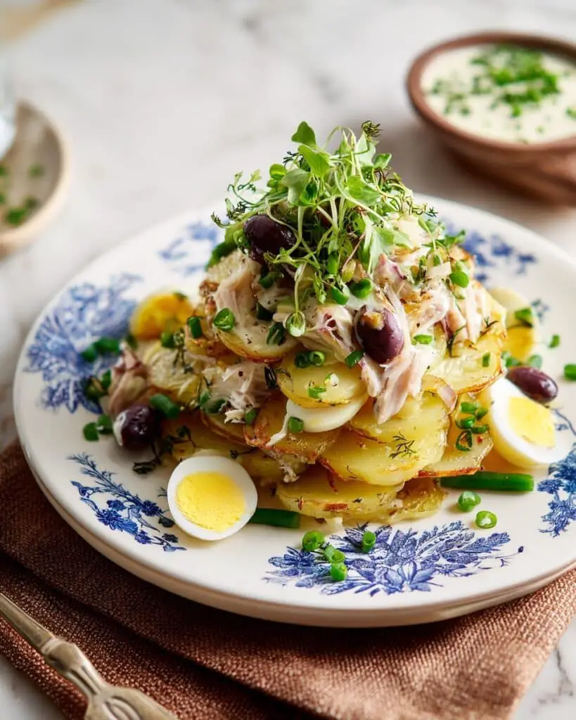 Salmon Niçoise Smashed Potato Salad Recipe