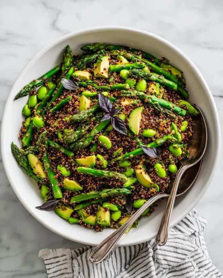 Crispy Quinoa and Roasted Asparagus Salad Recipe