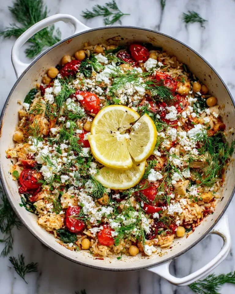 Greek Chicken with Lemon Rice and Tomatoes Recipe