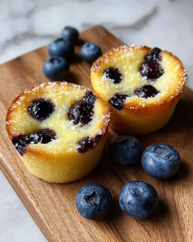 Cottage Cheese Cloud Bread with Blueberries Recipe