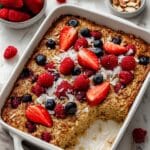 Triple Berries & Cream Baked Oatmeal Recipe