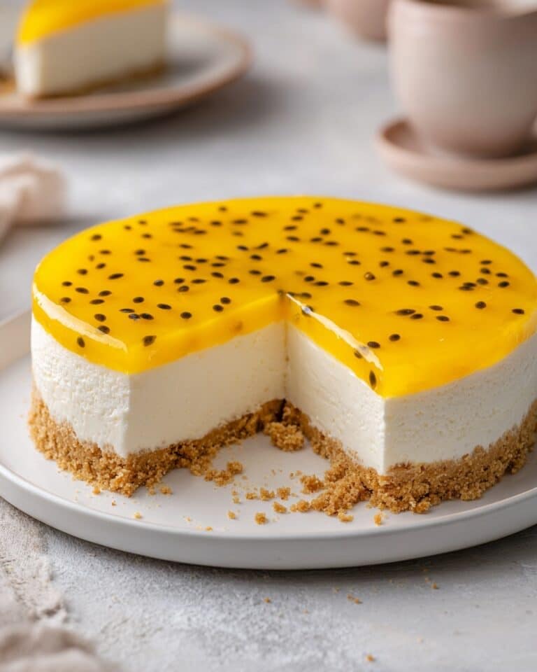 No Bake Passionfruit Cheesecake Recipe