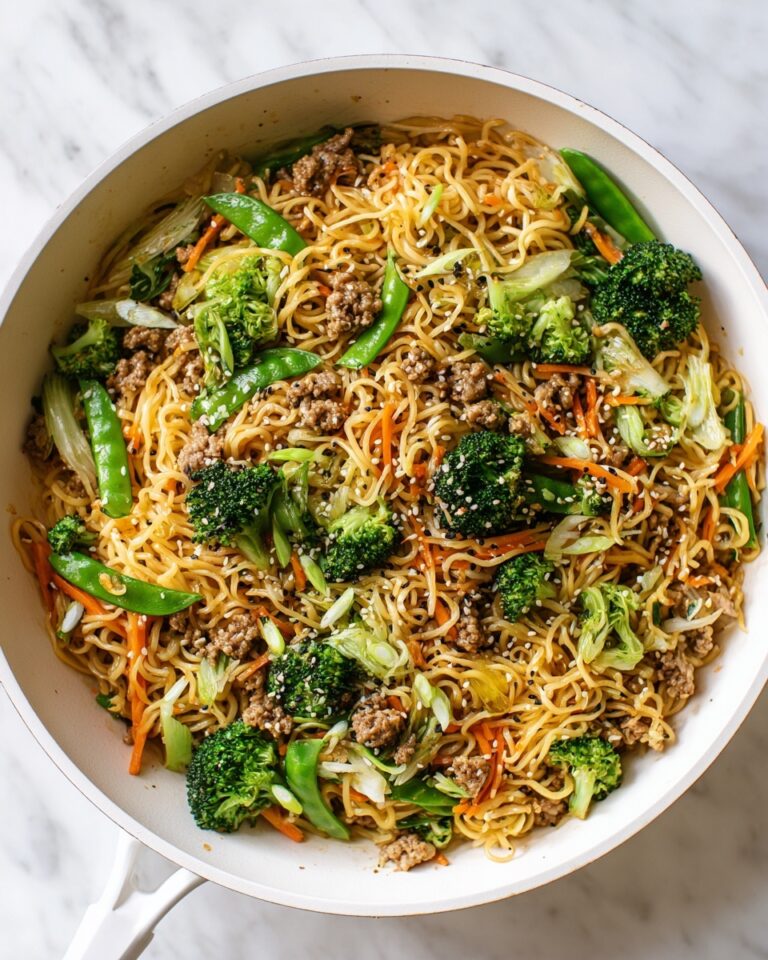 Peanut Tofu Noodles with Veggies Recipe