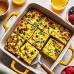 Maple Sage Chicken & Veggie Egg Bake Recipe