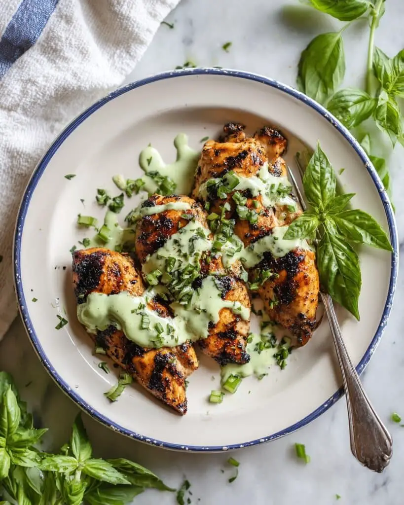 Green Goddess Grilled Chicken Thighs Recipe