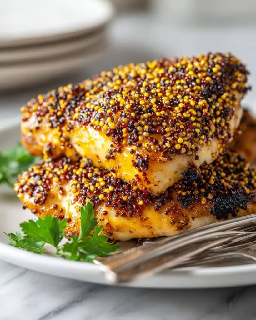 Grilled Cornish Game Hens with Mustard Sauce Recipe