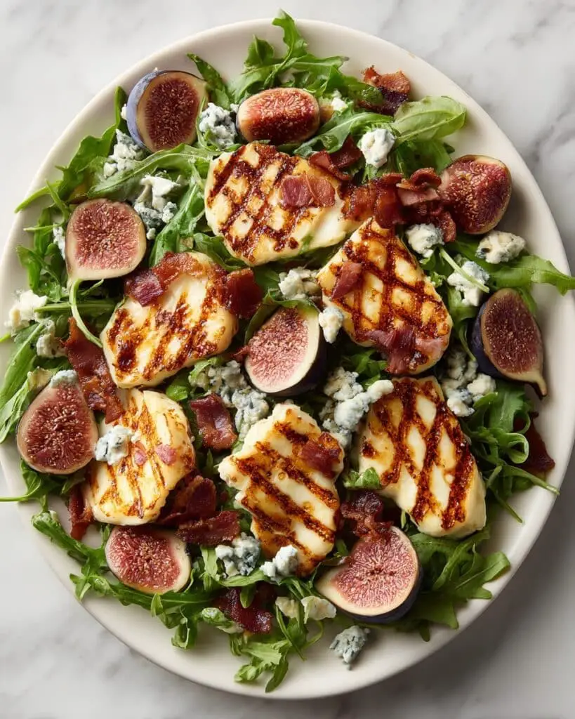 Chicken Paillard with Fresh Fig Salad and Blue Cheese Recipe