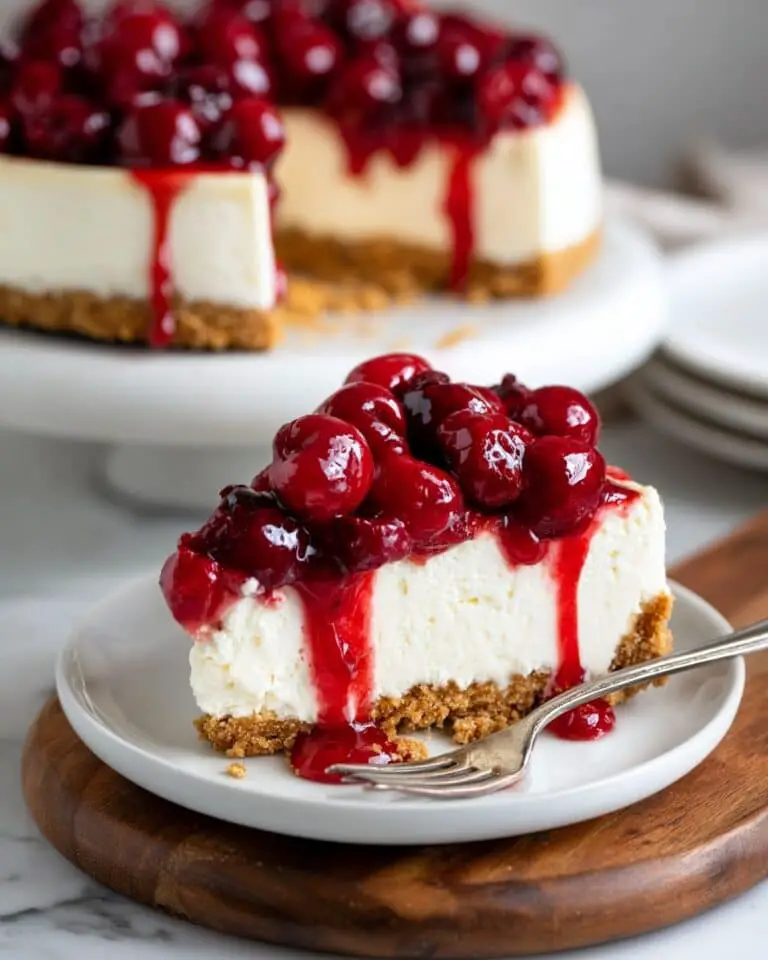 No Bake Cherry Cheesecake Recipe