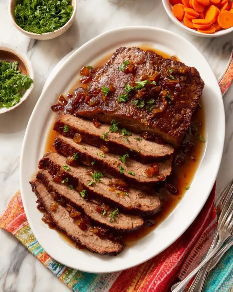 The Rabbi’s Wife’s Sweet and Tangy Brisket Recipe