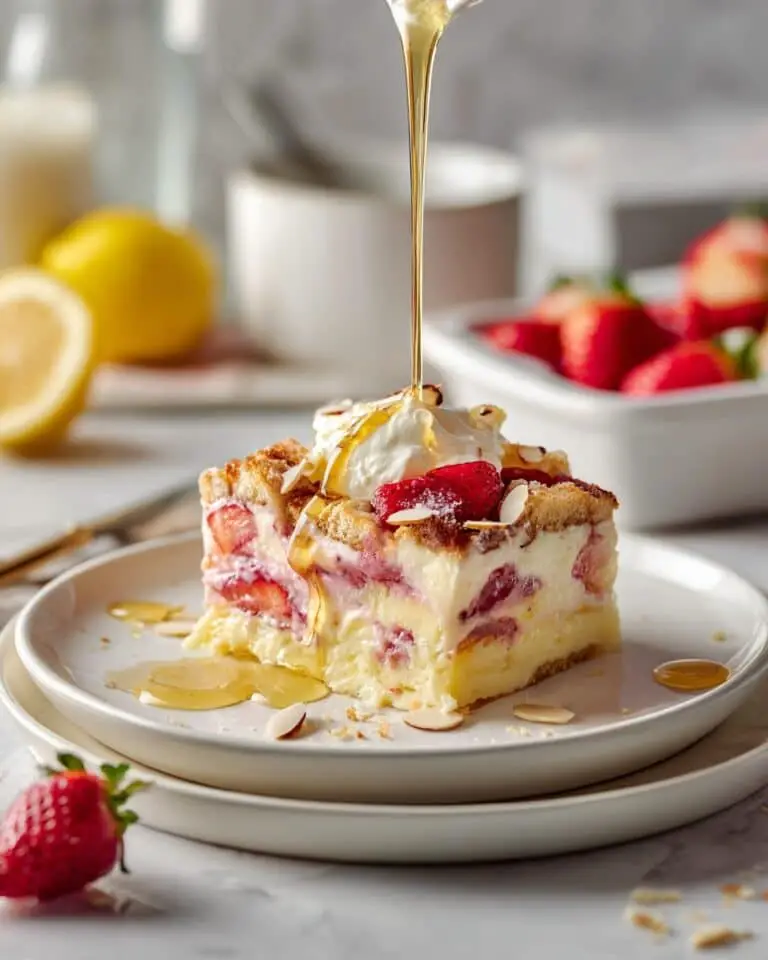 Strawberry Rhubarb Baked French Toast Recipe