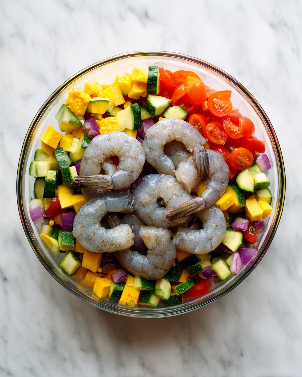 Shrimp Foil Packets with Summer Veggies Recipe - Recipe Image