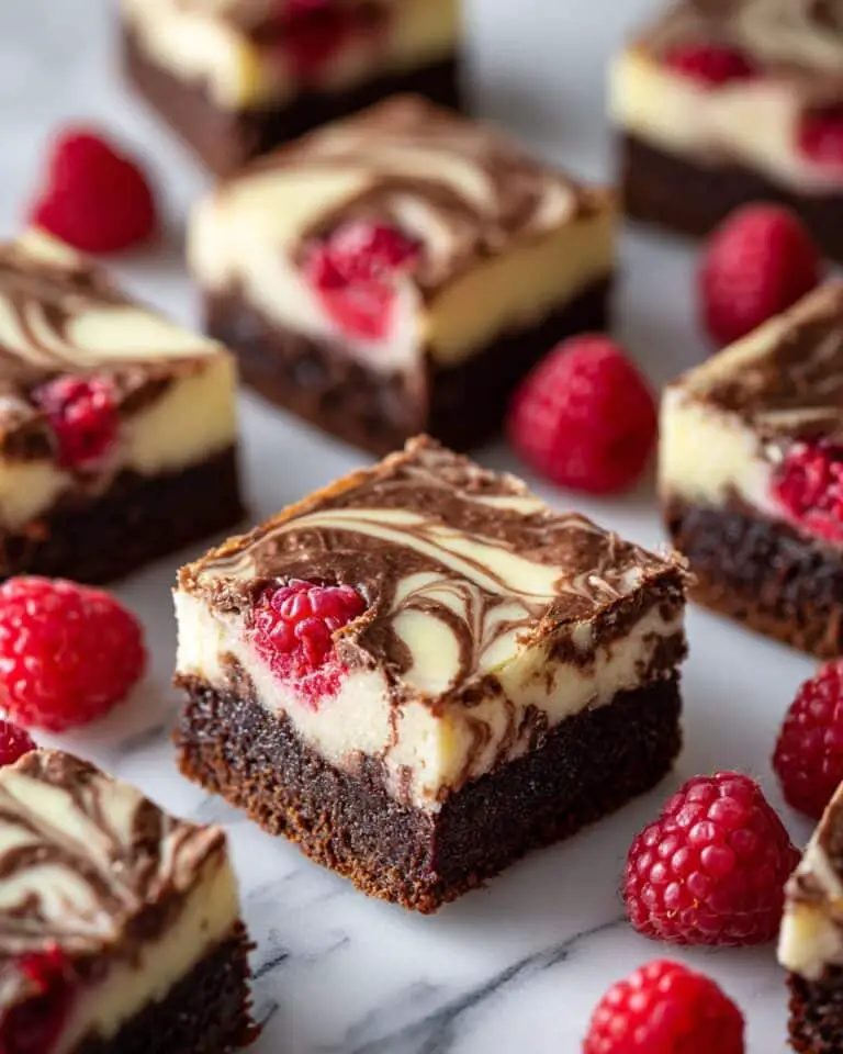 Raspberry Cheesecake Swirl Brownies Recipe