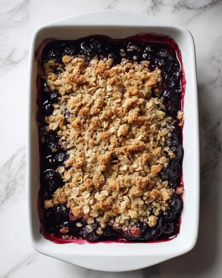 Easy Blueberry Crisp Recipe