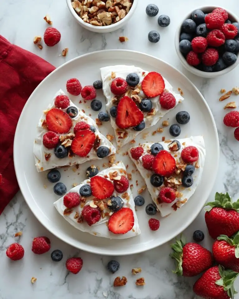 Frozen Yogurt Bark with Fresh Berries and Nuts Recipe