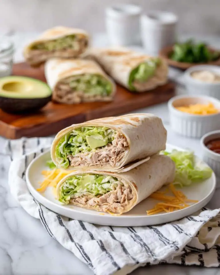 Chicken Caesar Avocado Wrap Recipe