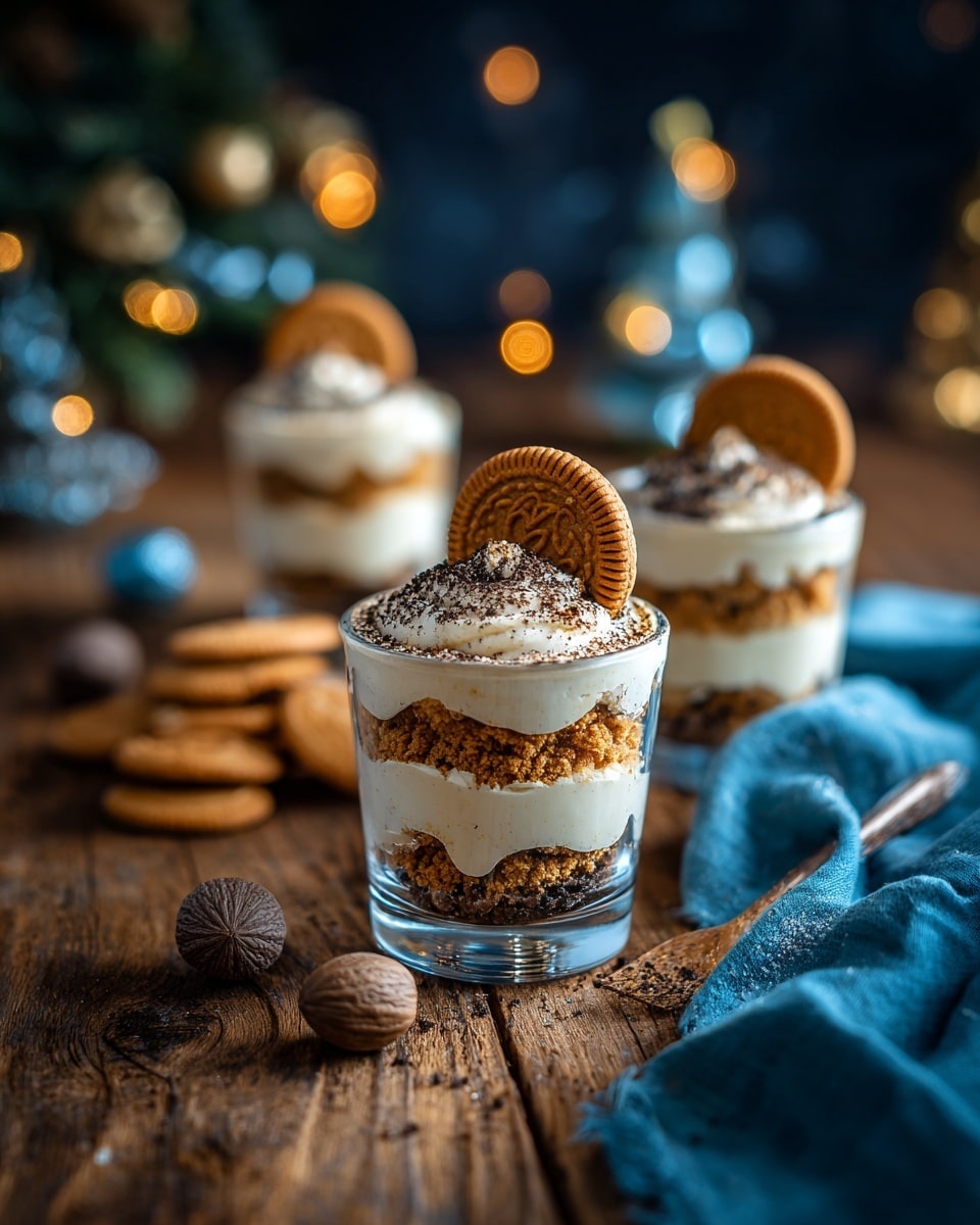Ginger Snap Eggnog Pudding Shots Recipe