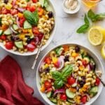 Mediterranean Quinoa Pasta Salad (Vegan) Recipe