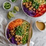 Easy Raw Vegan Pad Thai Salad Recipe