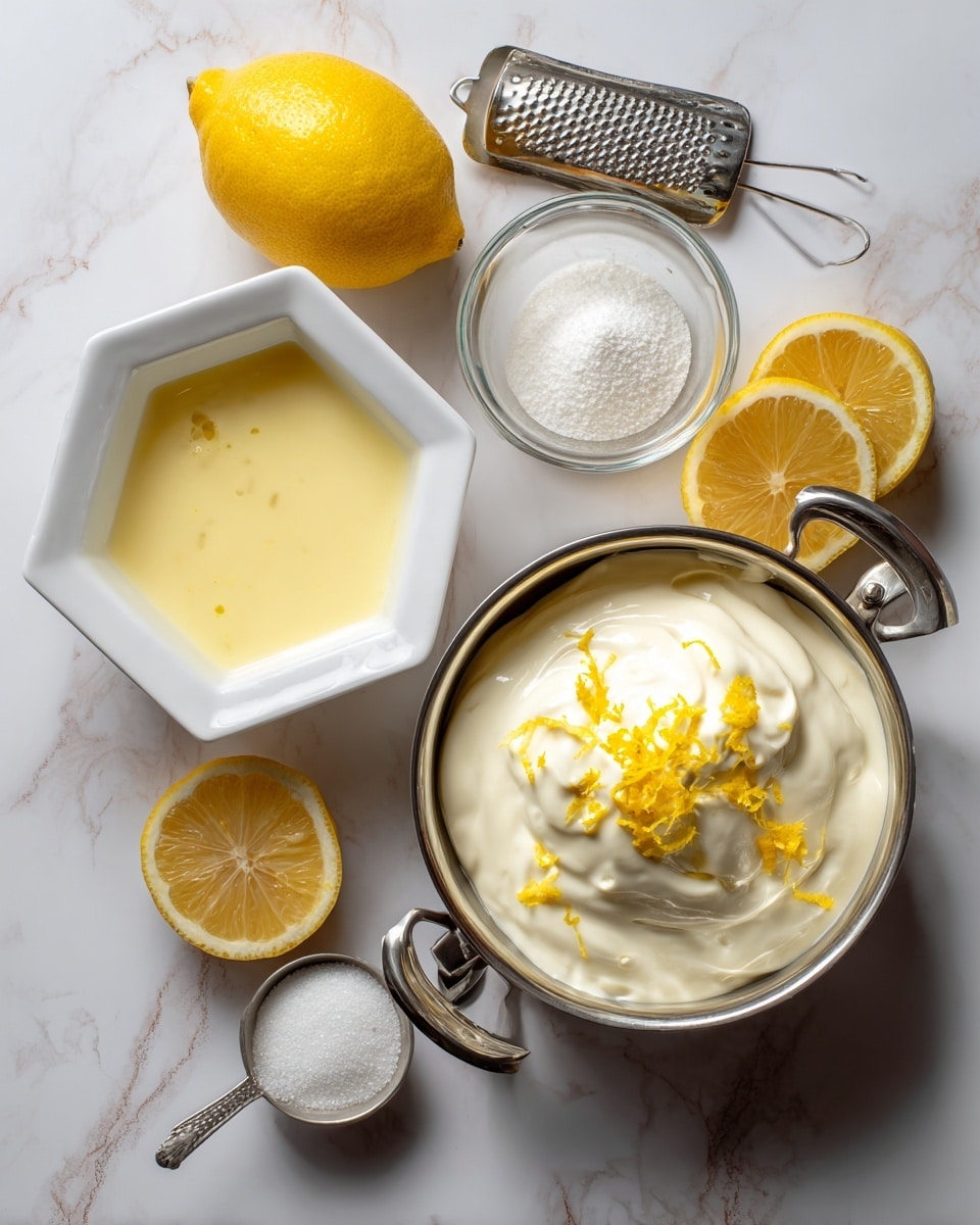 The image shows two close-up views of a creamy, light yellow liquid. On the left side, the liquid fills a stainless steel pan with tiny bubbles and a smooth surface, sitting on a white marbled texture. On the right side, a woman's hand is pouring the same light yellow creamy liquid through a fine metal sieve placed over a clear white bowl, catching the liquid as it pours down smoothly and thickly. The scene is bright and clean, focused on the texture and flow of the creamy mixture. photo taken with an iphone --ar 4:5 --v 7