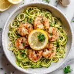 15 Minute Garlic Shrimp Zoodles Recipe