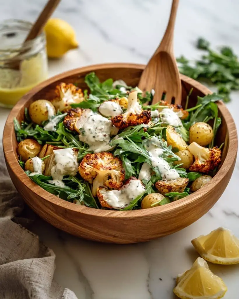 Roasted Cauliflower and Potato Salad with Tarragon Tahini Recipe