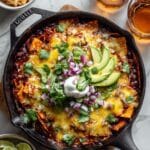 Spinach Artichoke Skillet Enchiladas Recipe