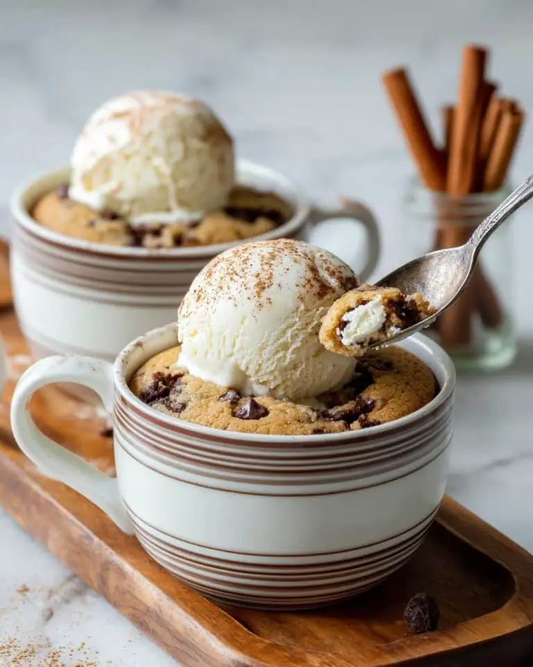 Pumpkin Mug Cake with Chocolate Chips and Spiced Toppings Recipe