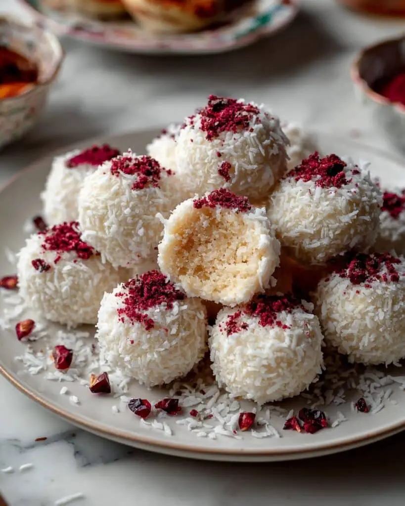 Strawberries and Cream Energy Balls Recipe