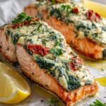 Mediterranean Stuffed Salmon Recipe