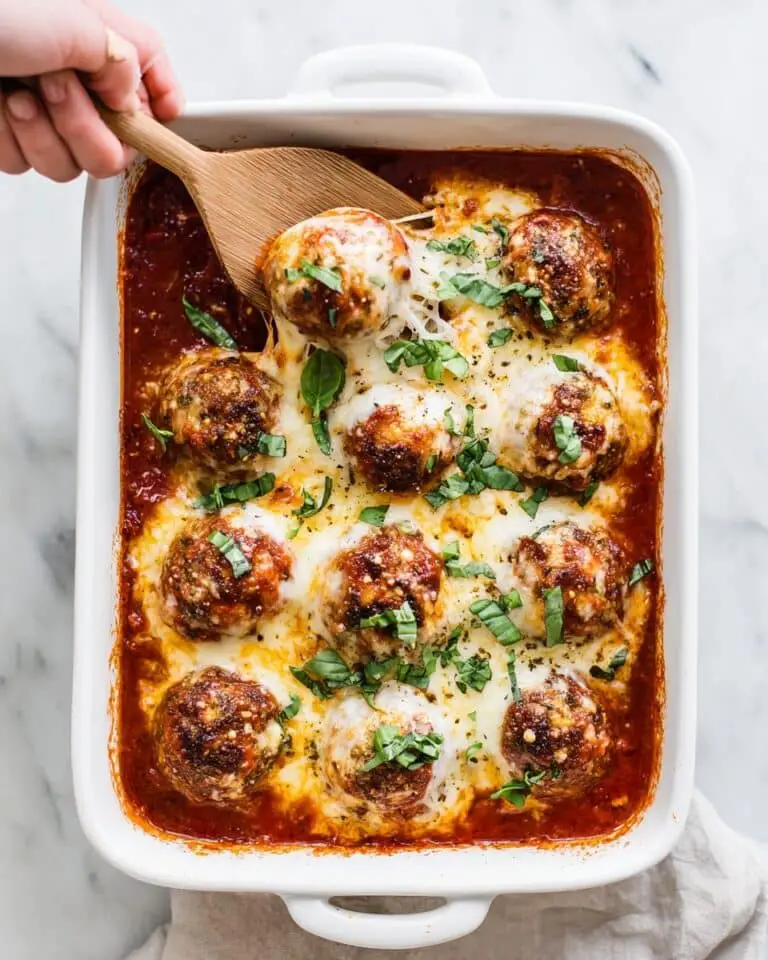 Cheesy Meatballs with Marinara Sauce Recipe