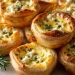 Brie and Jam Puff Pastry Bites Recipe