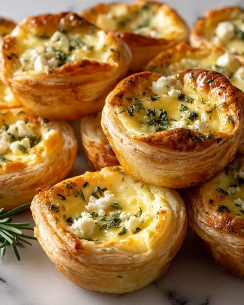 Brie and Jam Puff Pastry Bites Recipe