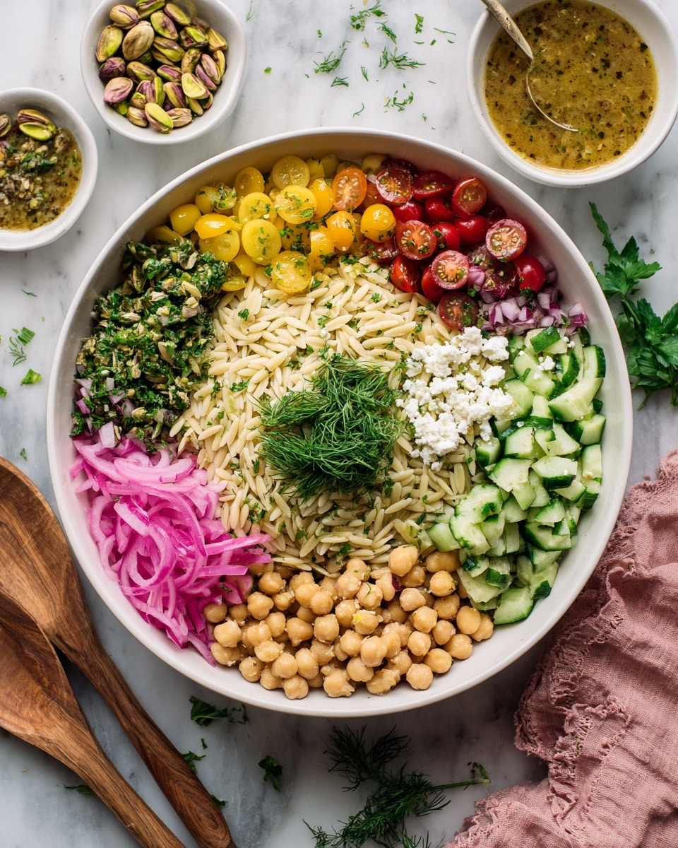 Herby Chickpea and Feta Pasta Salad Recipe - Recipe Image