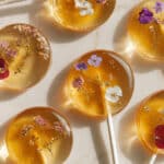 Homemade Lollipops with Edible Flowers Recipe