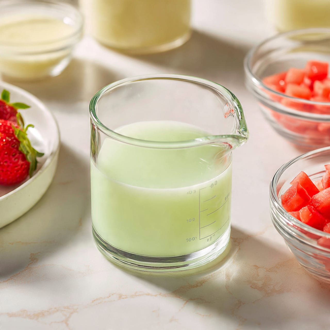 Strawberry Matcha Sago Recipe - Recipe Image