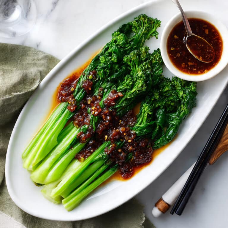 Garlic Oyster Sauce Chinese Choy Sum Recipe