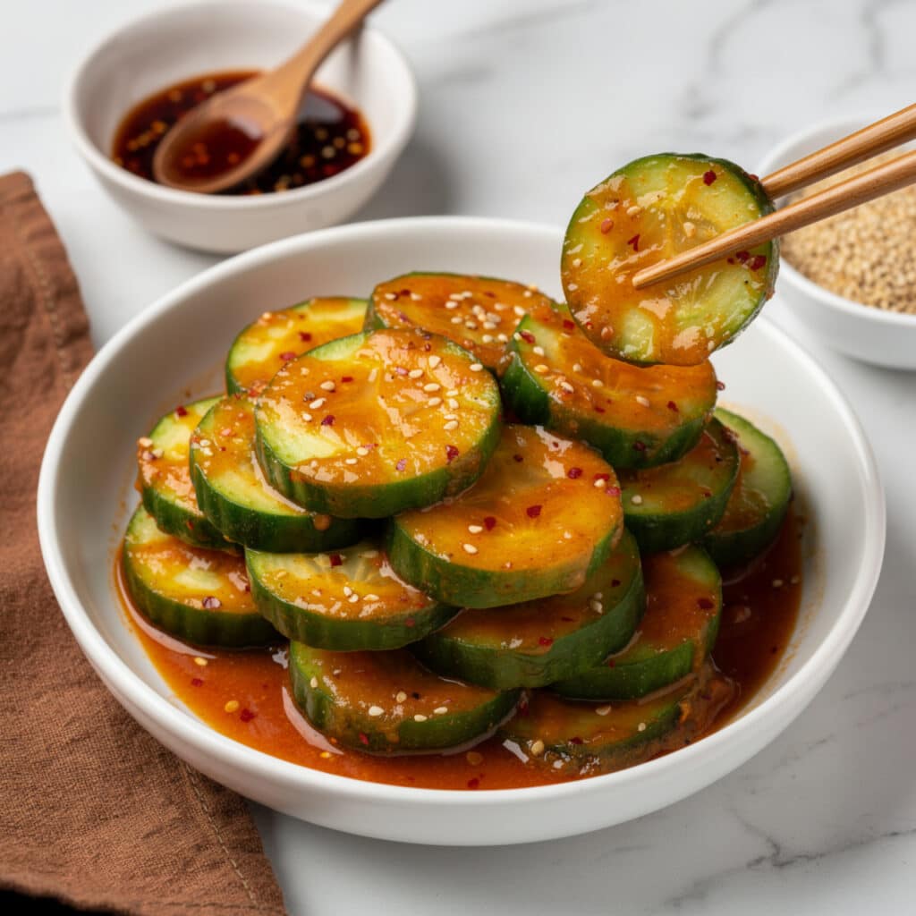 Peanut Chili Crisp Cucumber Salad Recipe