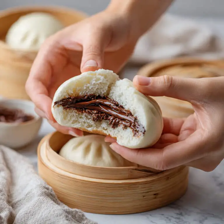 Chocolate Steamed Buns with Rich Chocolate Ganache Recipe