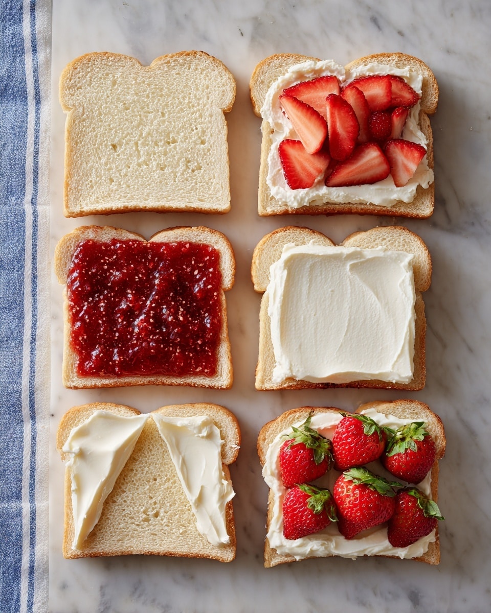 Strawberry Fruit Sando with Cream Filling Recipe - Recipe Image