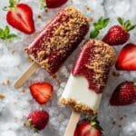Strawberry Shortcake Ice Cream Bars Recipe