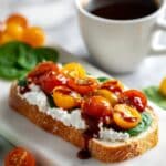 Cottage Cheese Toast with Sweet and Savory Toppings Recipe
