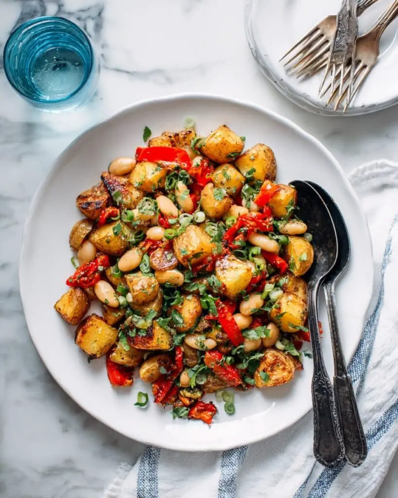 Herby Roasted Potato Salad (No Mayo) Recipe