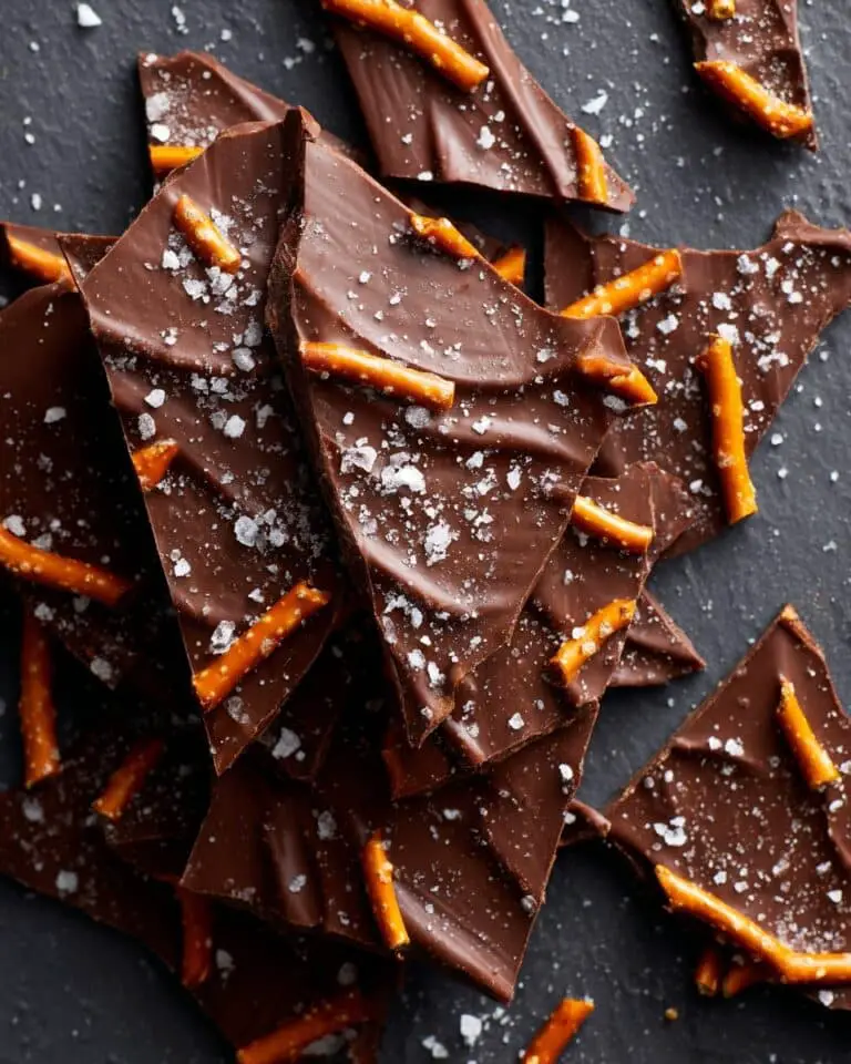 2 Ingredient Chocolate Pretzel Bark Recipe