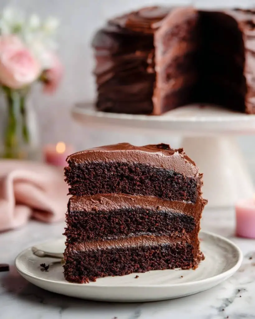 Gluten Free Three Layer Chocolate Cake Recipe