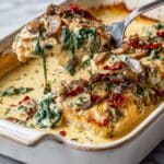 Creamy Baked Tuscan Chicken Recipe