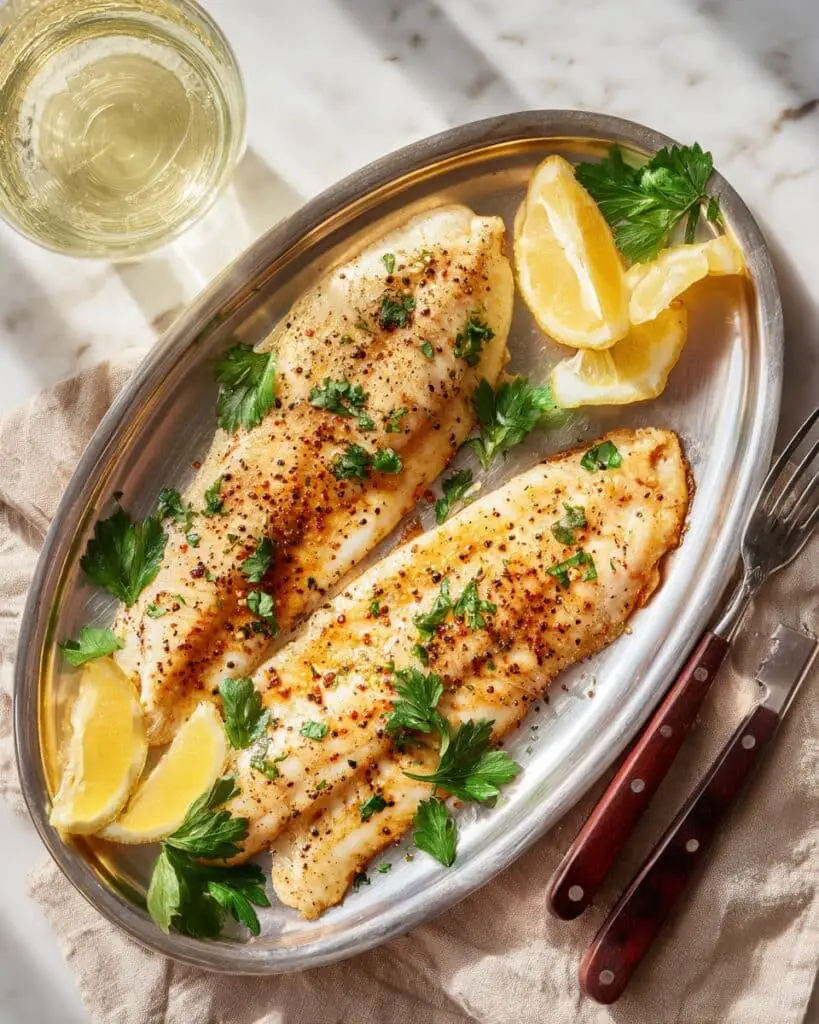 Pan Fried Sole with Lemon and Herbs Recipe