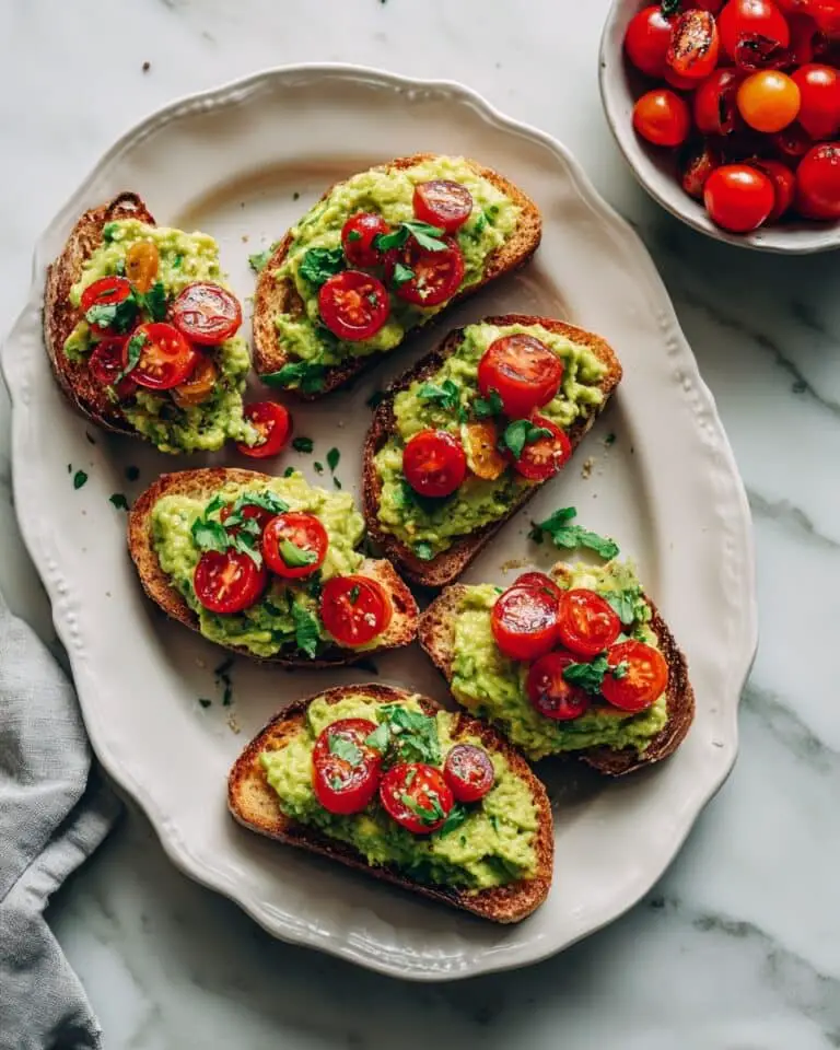 Tomato and Avocado Bruschetta Recipe