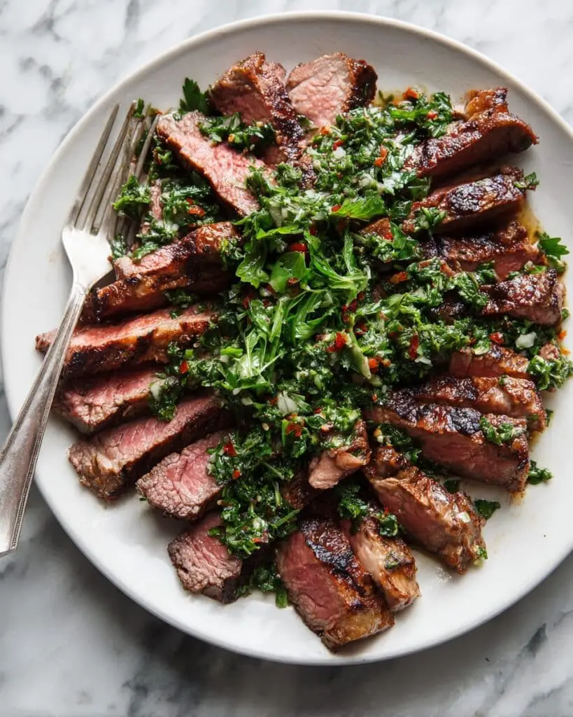 Grilled Skirt Steak with Chimichurri Recipe