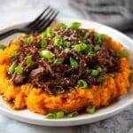 Miso Maple Braised Chuck Roast with Sweet Potato Carrot Mash Recipe